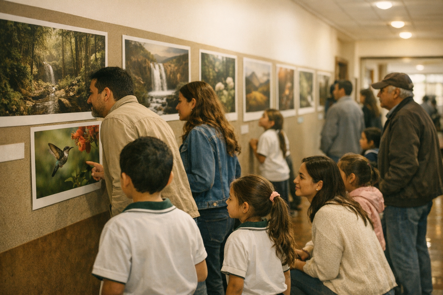 Muestra fotográfica escolar sobre naturaleza y sostenibilidad