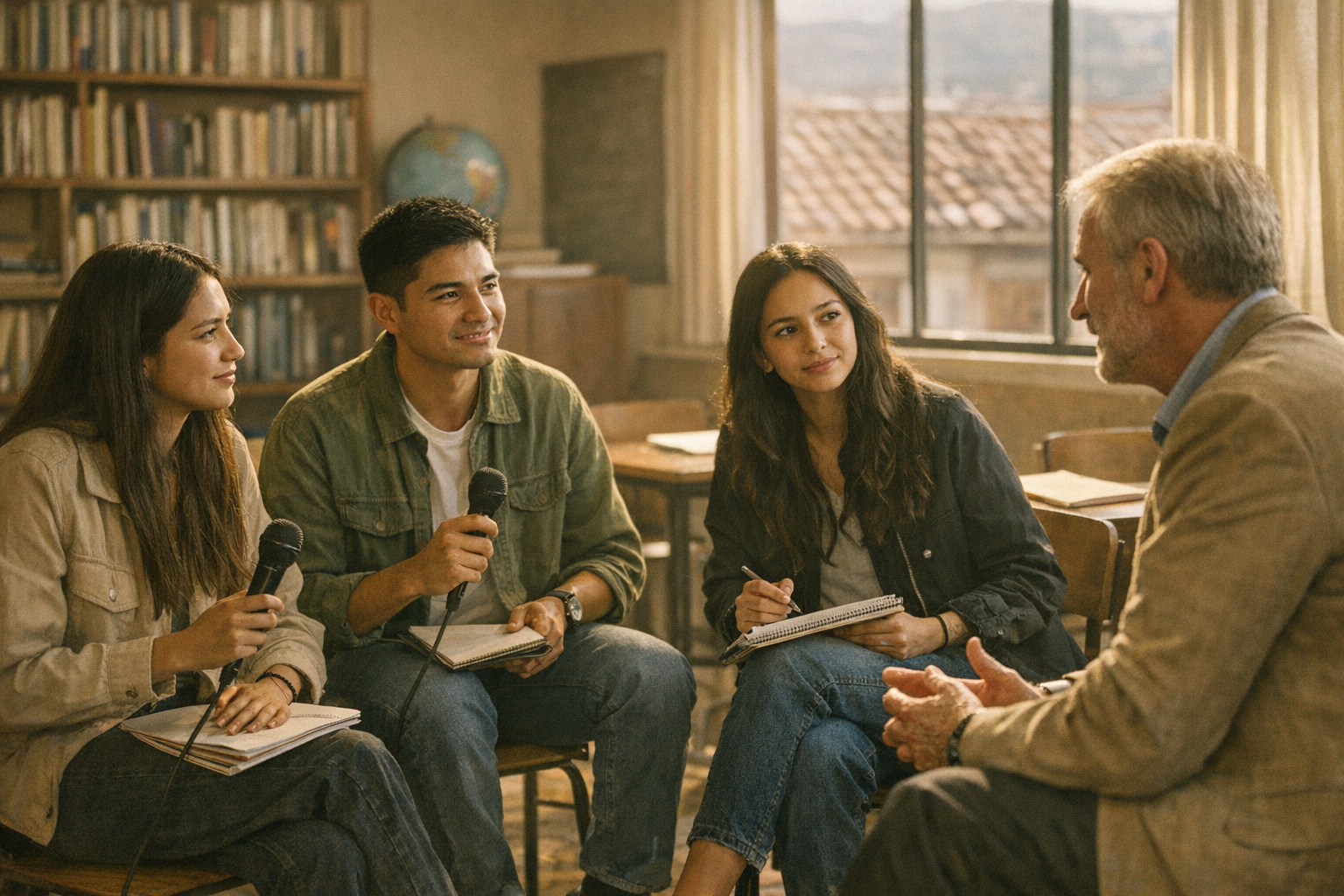 Entrevista estudiantil: conversación sobre economía y decisiones